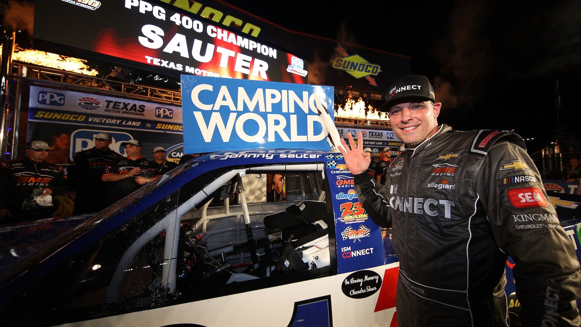 Johnny Sauter Continues Dominance of 2018 NASCAR Truck Series Season at Texas Motor Speedway