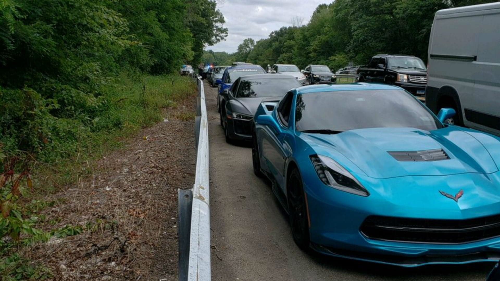 Supercar Convoy Ticketed in Connecticut for Blocking Traffic