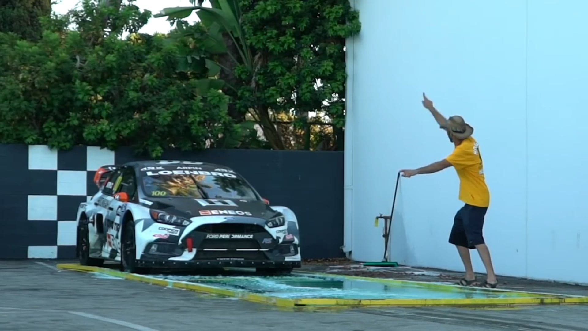 Watch the Hoonigans Launch a Rally Car on Dish Soap for Science