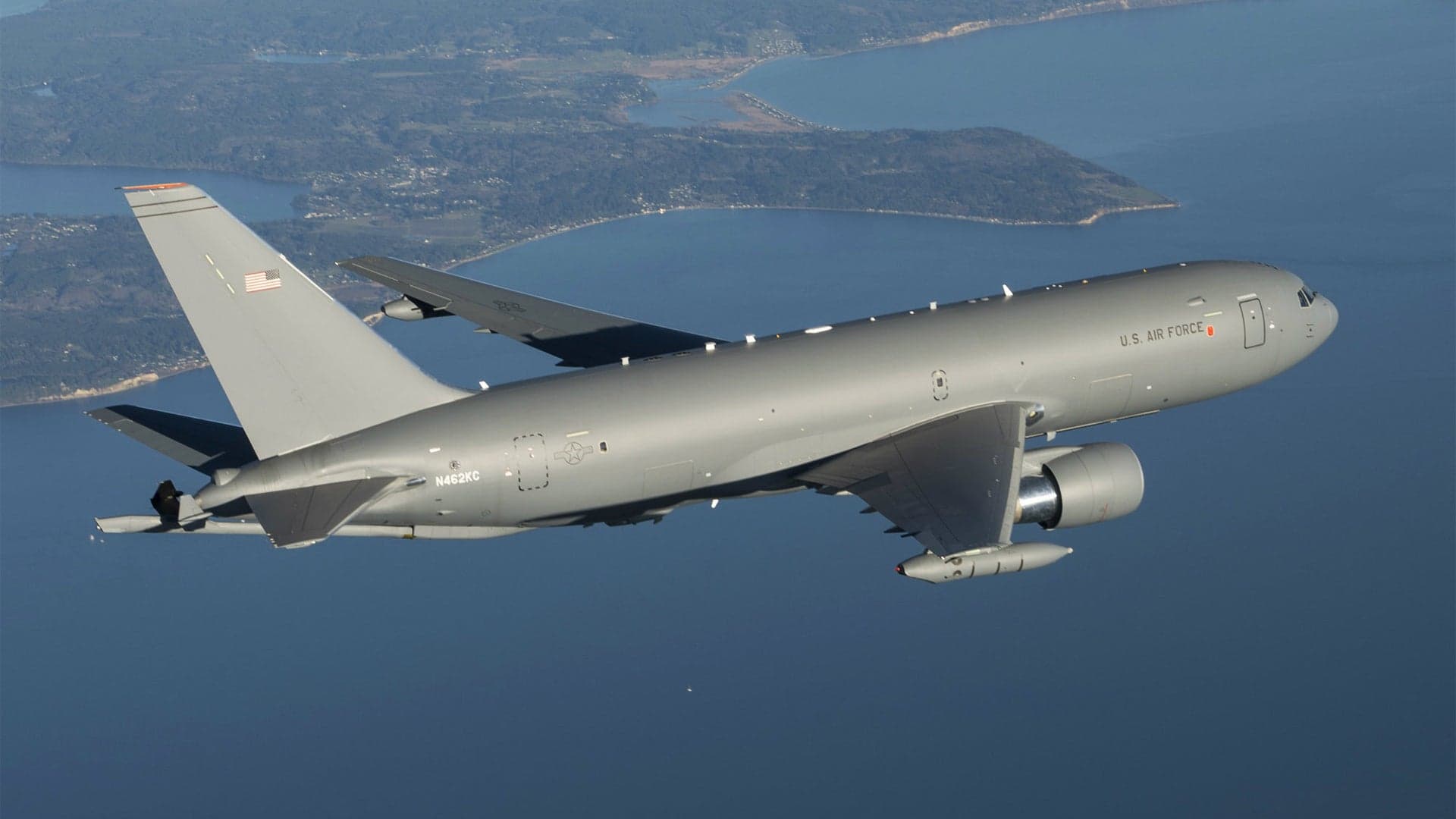 Listen To KC-46 Tankers On A Test Flight Offer To Refuel F-15s During Stolen Q400 Incident
