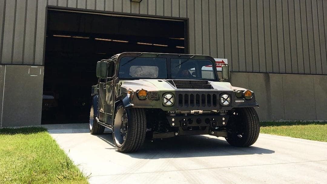 Behold a 900-Horsepower, Track-Prepped, Military-Issued Humvee