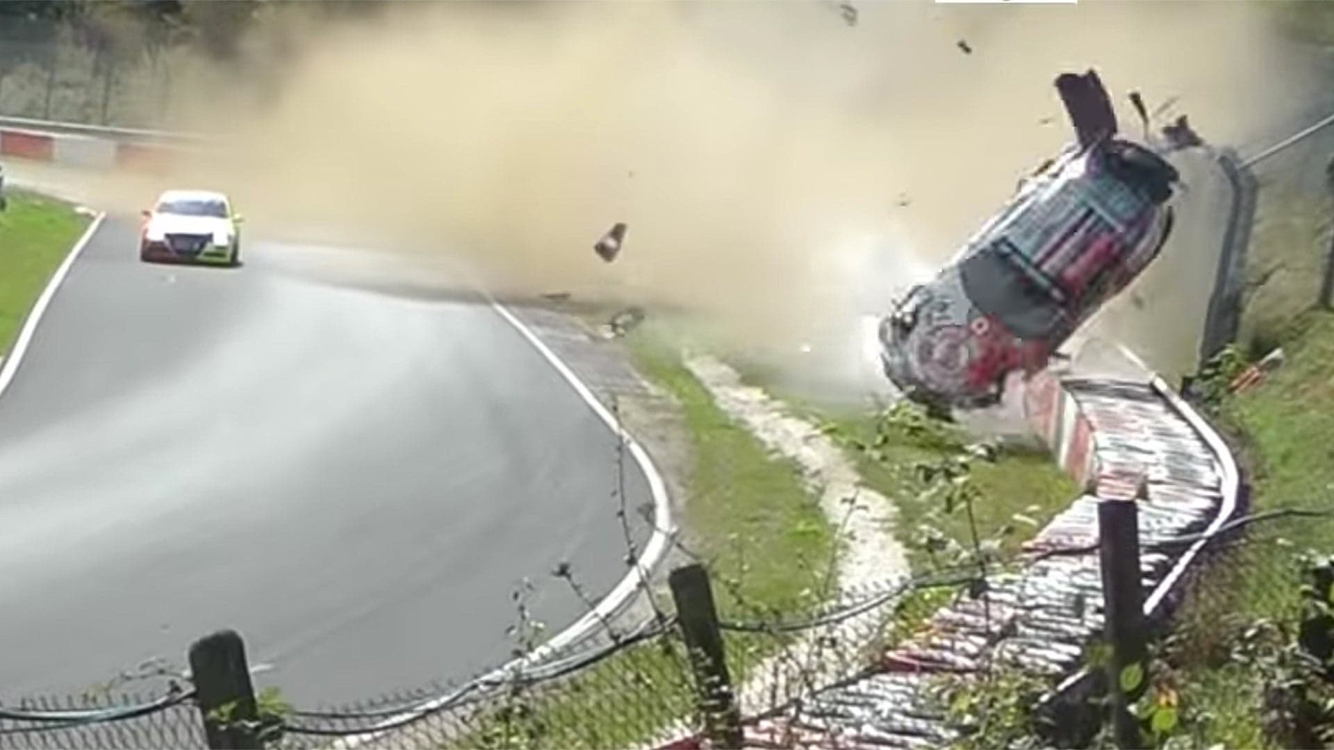 Watch a Porsche 911 GT3 Cup Car Roll 10 Times in Massive Nurburgring Crash