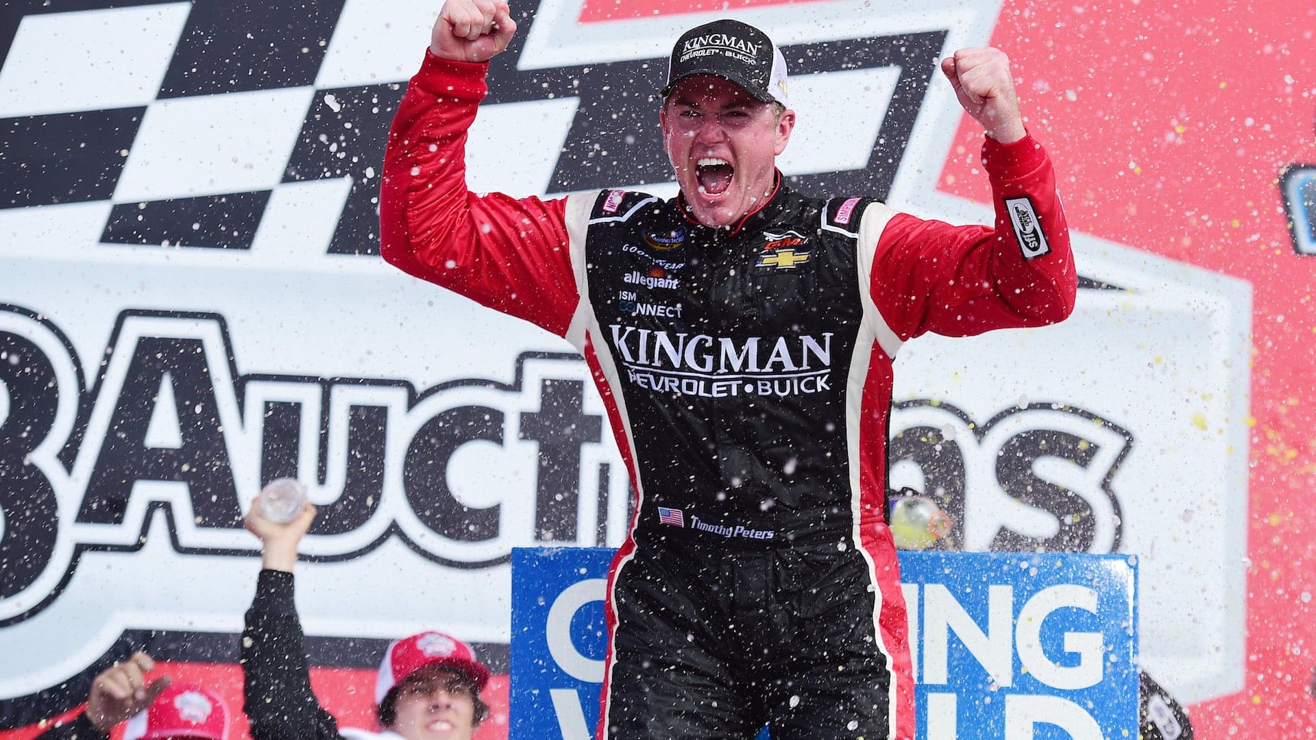 Timothy Peters Wins NASCAR Truck Series Race After Last Lap Wreck at Talladega