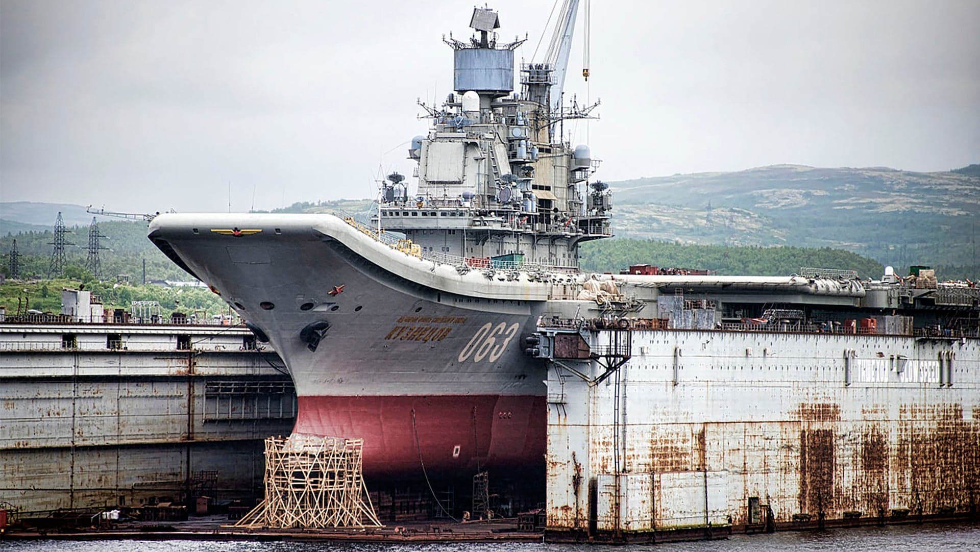 Huge Floating Dry Dock Holding Russia’s Only Aircraft Carrier Has Accidentally Sunk (Updated)
