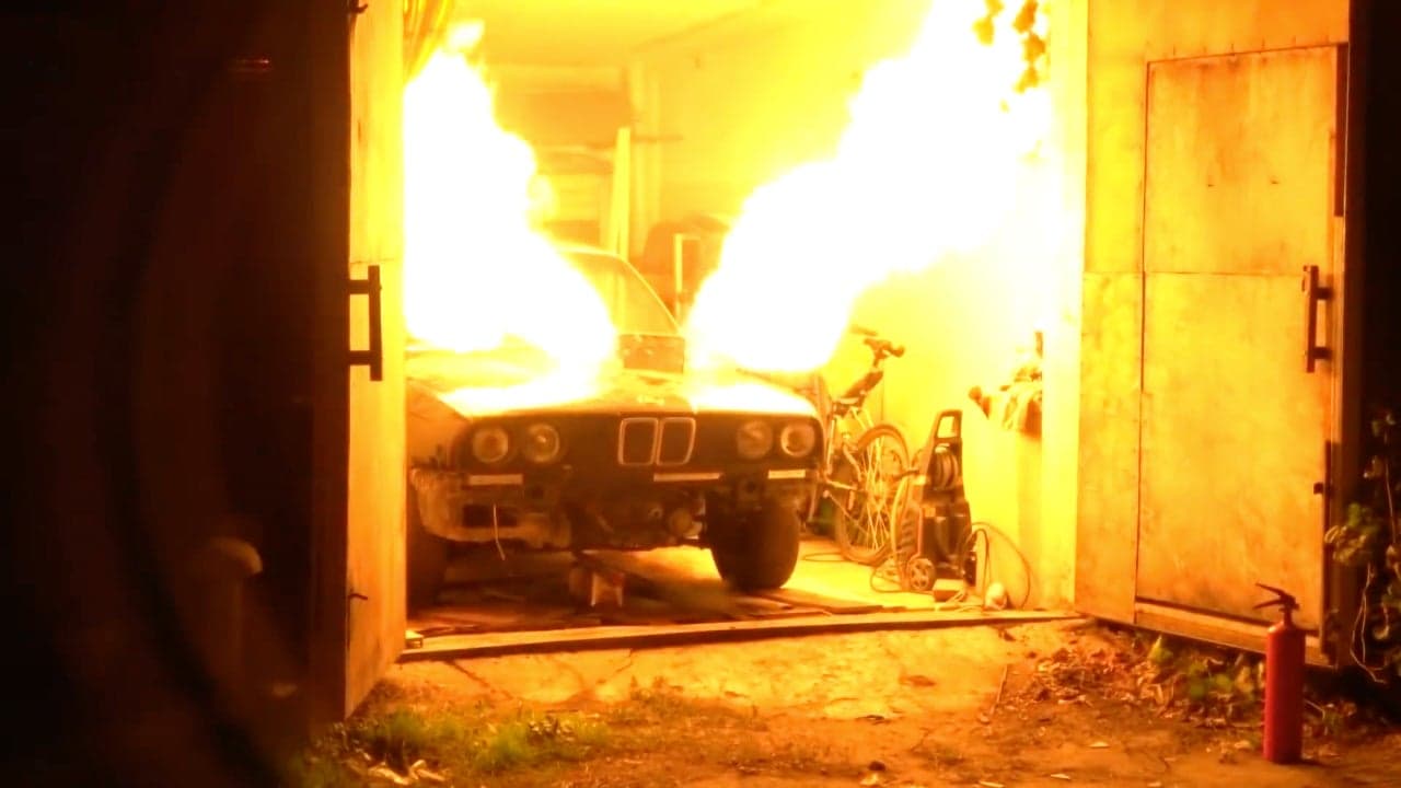 Some Maniacal Russians Built a MiG Jet Fighter-Powered BMW E30