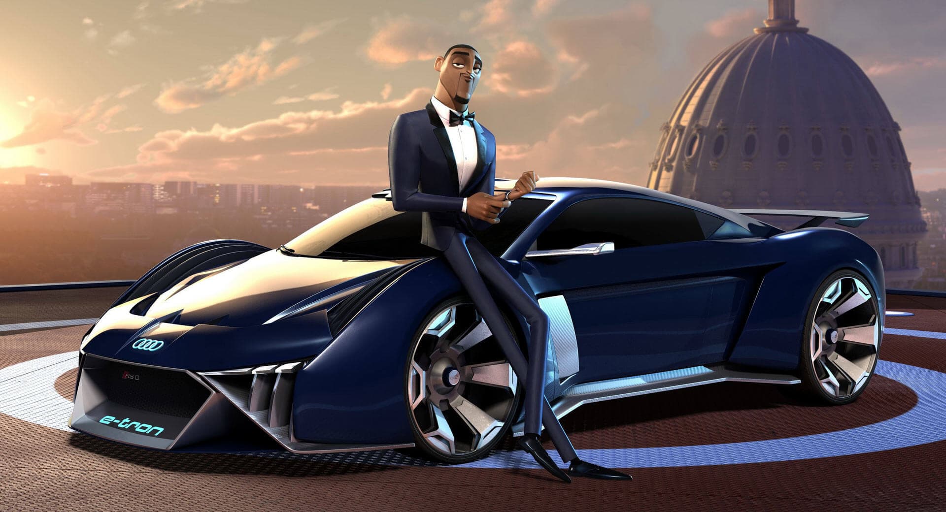 Audi Designs RSQ e-tron Electric Supercar for Upcoming Animated Movie Starring Will Smith