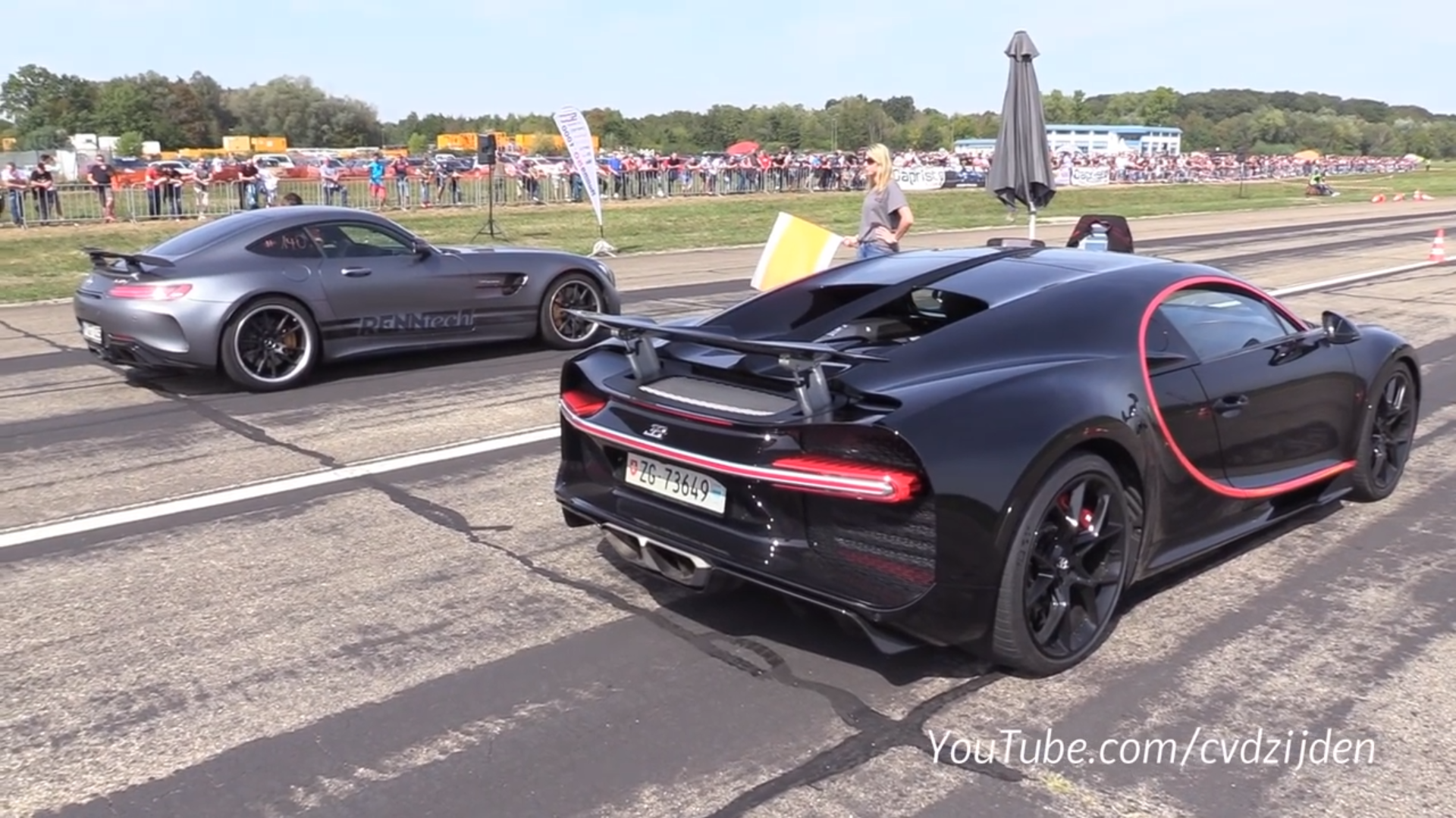 Listen to This 760 HP Mercedes-AMG GTR Take on Supercar Royalty in a 1,000-Meter Drag Race