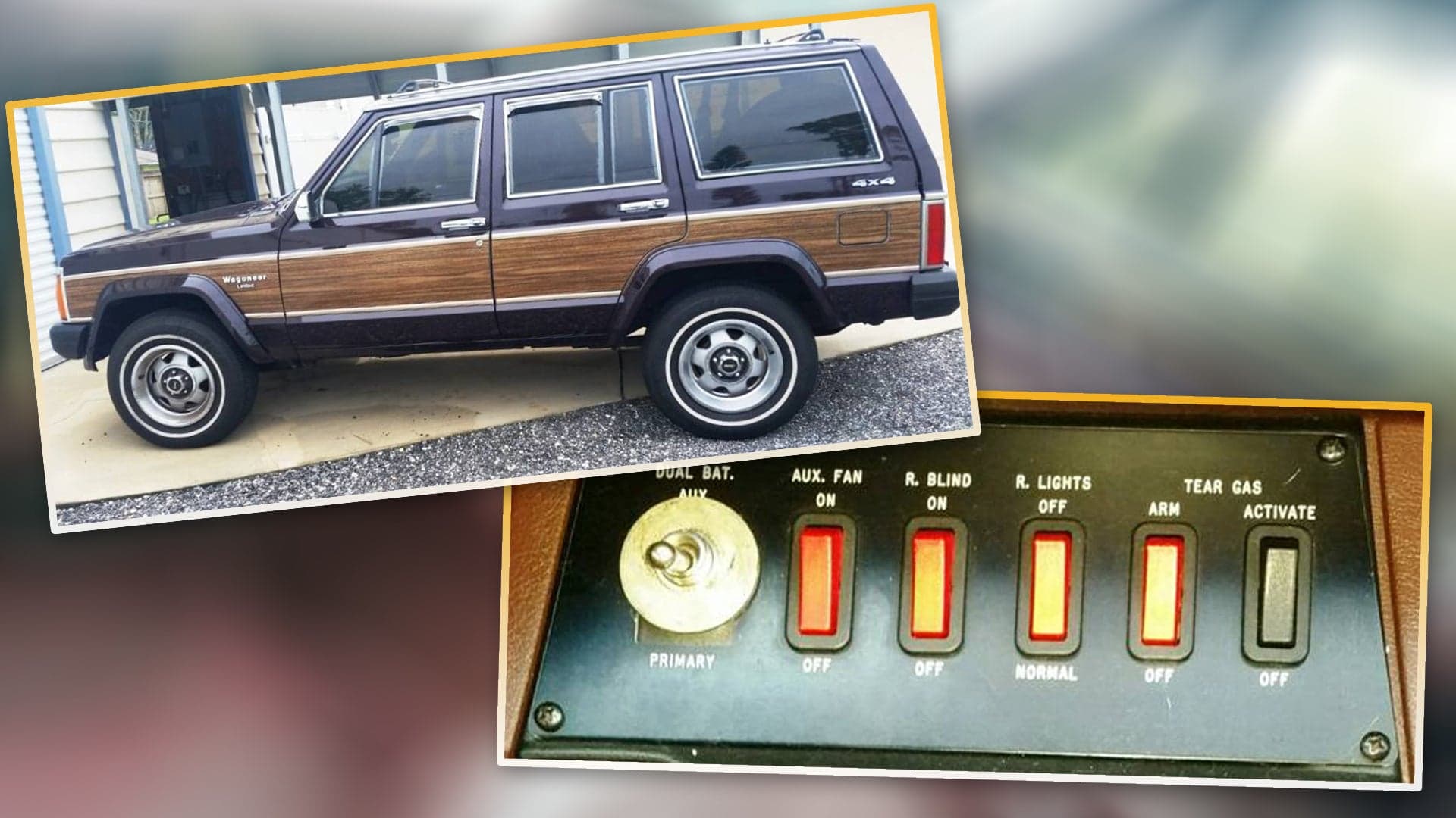 For Sale: Stock-Looking 1990 Jeep Wagoneer With Bulletproof Armor and James Bond Gadgets