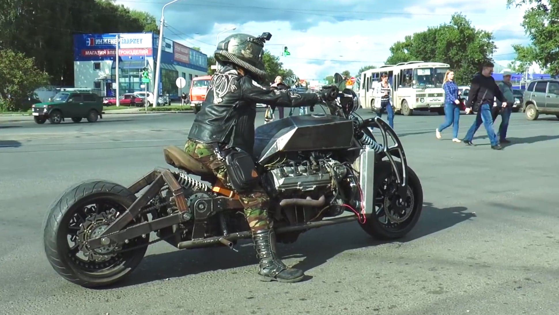 Ride Into the Wasteland in Style With This Insane Lexus V8-Powered Motorcycle