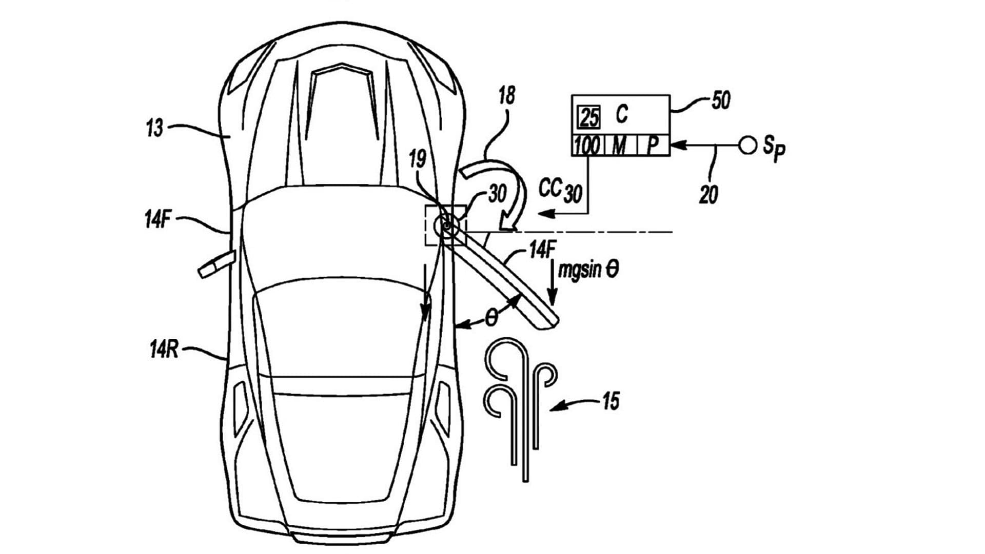 C8 Chevrolet Corvette Might Have Power-Opening Doors, Patent Filing Shows