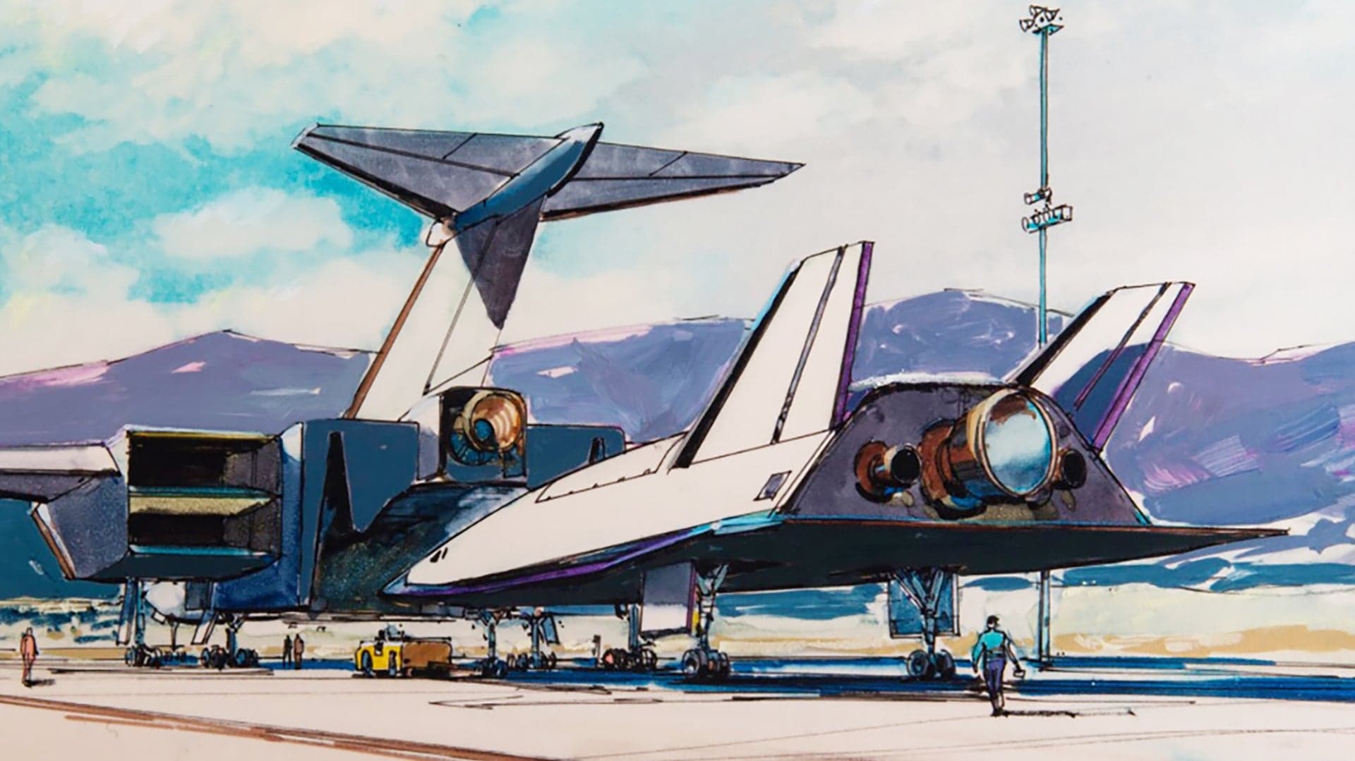 Is This Concept Art Of A Mysterious Space Launch Mothership A Missing Link In Area 51’s Past?