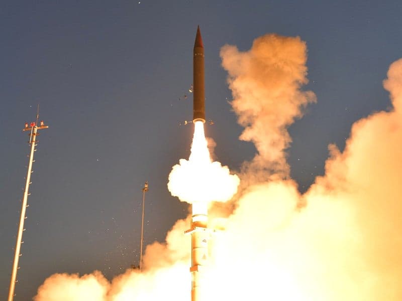 Israel Hits Mock Missile With Arrow 3 Interceptor Days After Iran Fires A Rocket At It From Syria