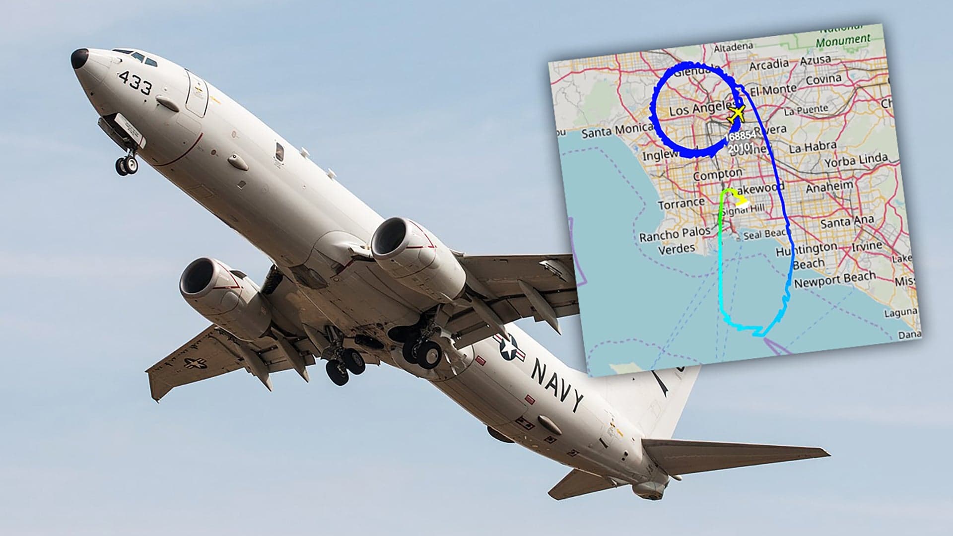 A Navy P-8 Poseidon Jet Has Been Flying Mysterious Circles Over Los Angeles For Hours (Updated)