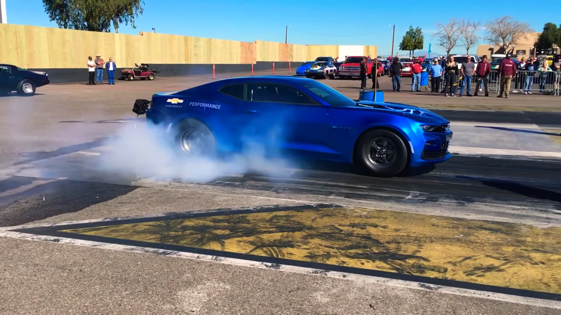 Watch and Listen to the Chevrolet eCOPO Camaro’s First-Ever Drag Strip Run