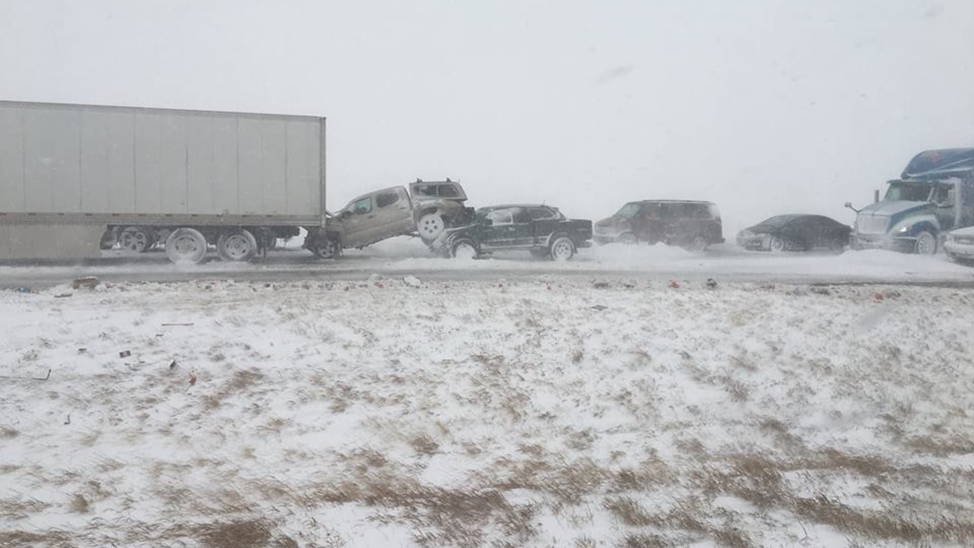 ‘Bomb Cyclone’ Blizzard Causes Disastrous 100-Car Pileup in Colorado