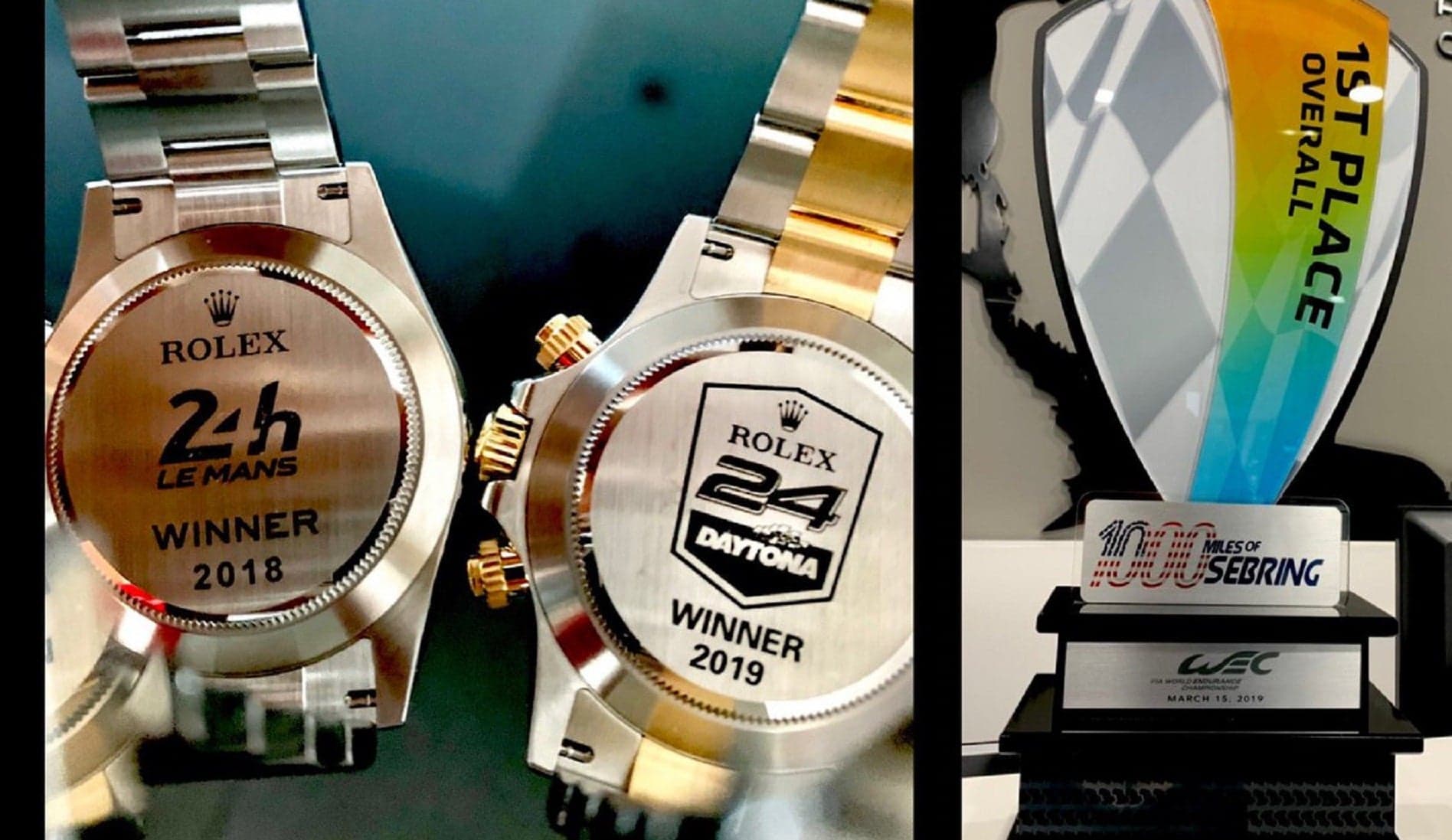 Fernando Alonso Flaunts Racing Superiority Via Tweet With Rolex Watches, Racing Trophies