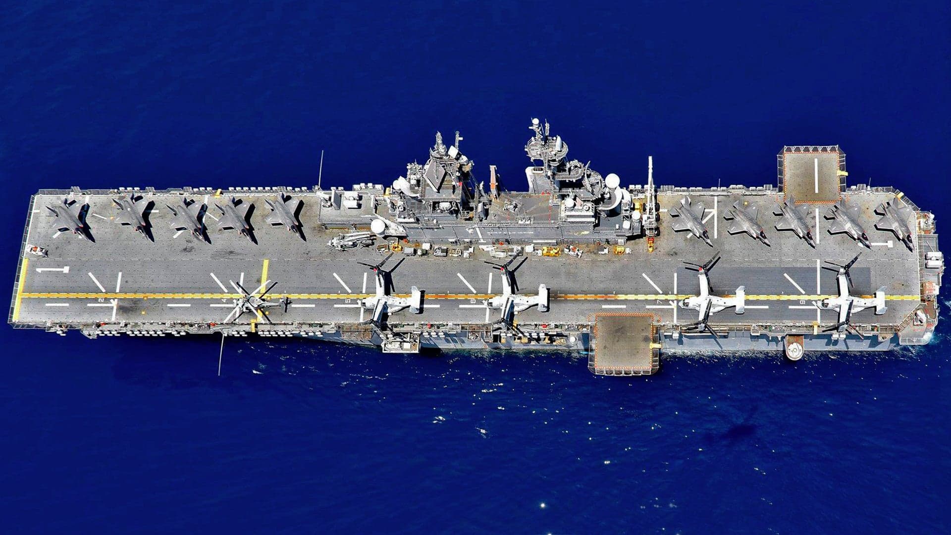 U.S. Amphibious Assault Ship In South China Sea With Unprecedentedly Large Load of F-35Bs