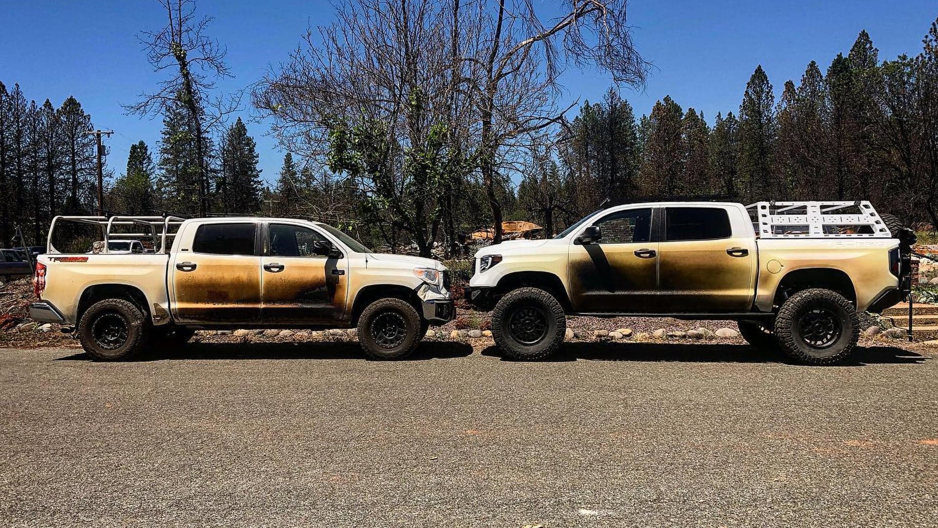 California Wildfire Hero Gives Toyota Tundra a ‘Hot’ New Look to Honor Fallen Truck