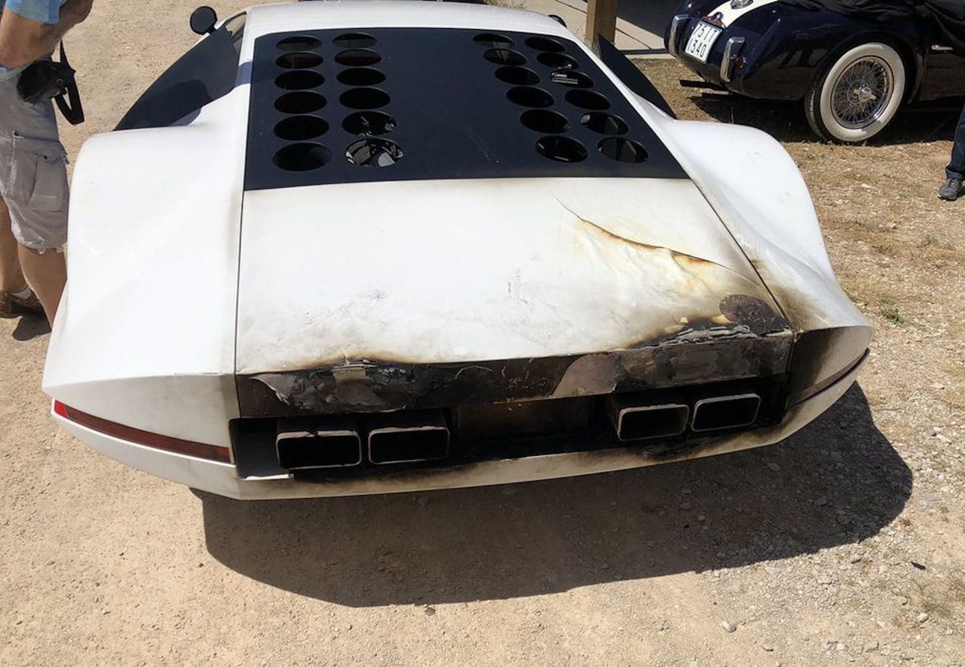 One-Off Ferrari Modulo Concept Owned by James Glickenhaus Catches Fire Due to Faulty Muffler