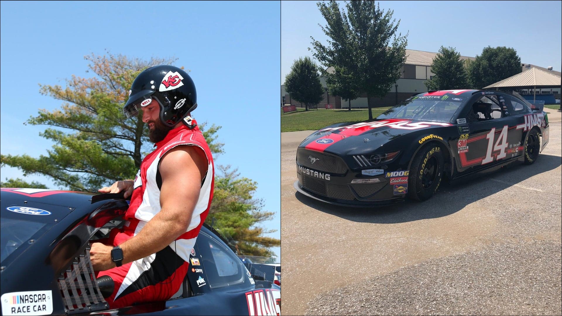 Pro Bowl NFL Player Turns Heads by Driving 725-HP NASCAR Ford Mustang to Practice