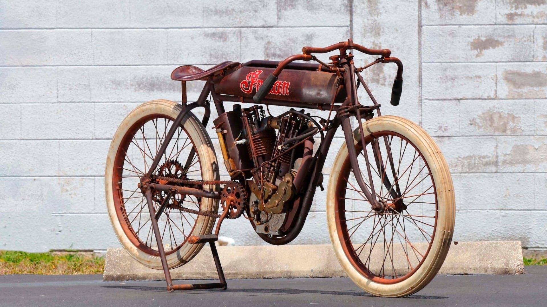 105-Year-Old Indian Board Track Racer Worth Big Money Unearthed in South American Barn Find