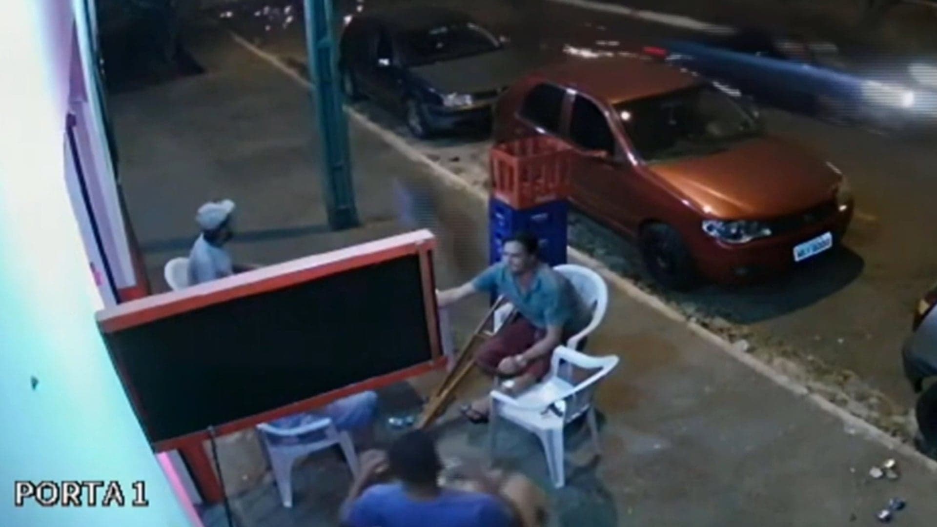 Video: Runaway Car Wheel Blindsides Man on Sidewalk, Launching Him out of Frame