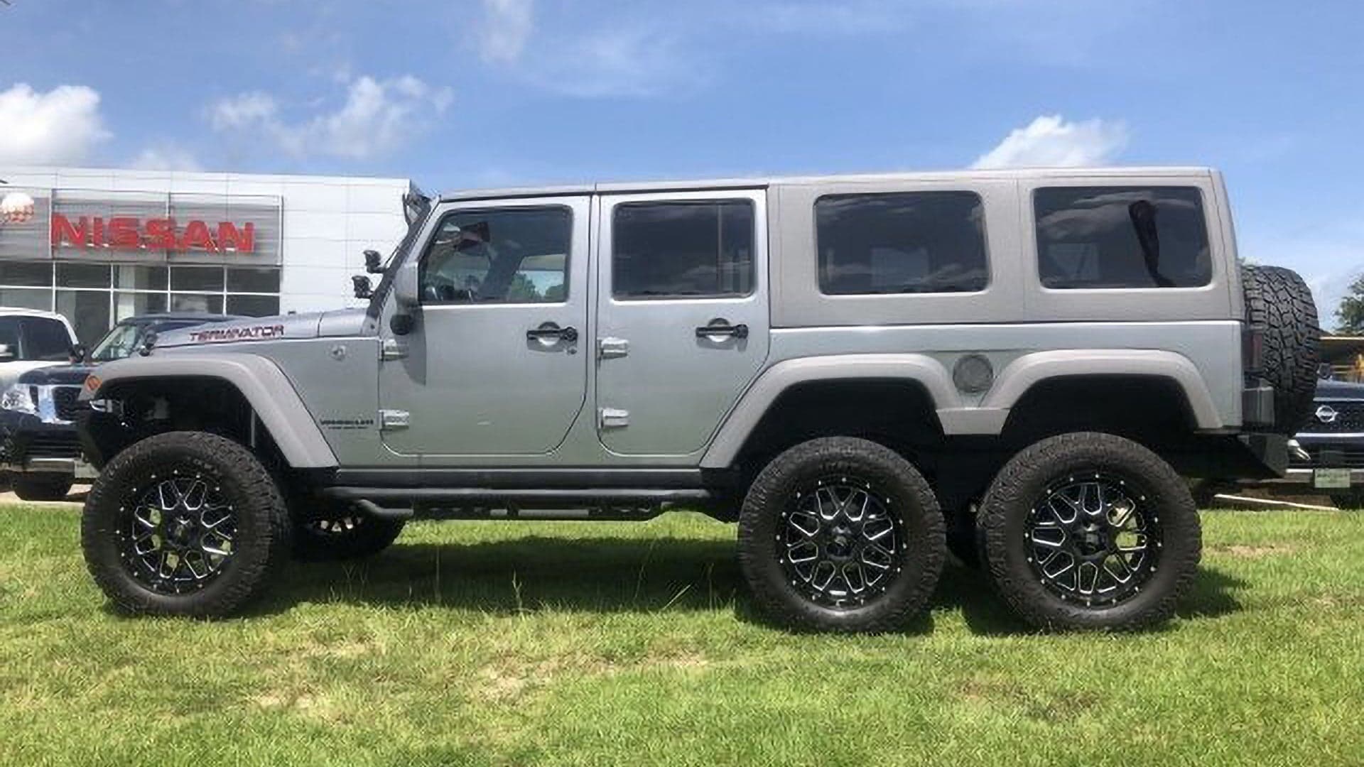 This Jeep Wrangler 6×6 ‘Terminator’ With Questionable Mods Can Be Yours for $74,955