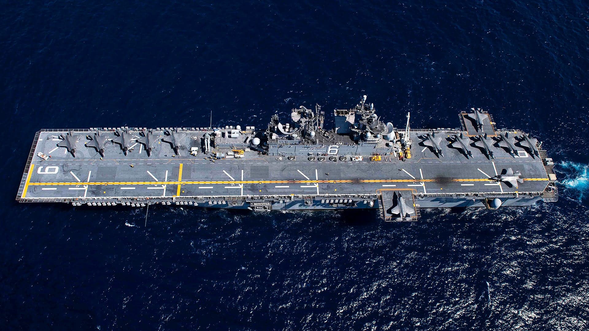 Behold USS America Sailing With A Whopping 13 F-35Bs Embarked Aboard