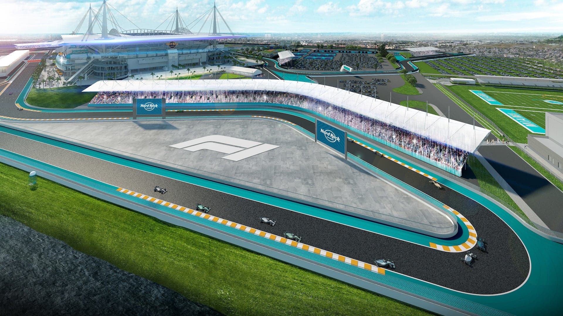 2021 Miami F1 Grand Prix a Step Closer With Signed Prelim Deal at NFL Dolphins Stadium