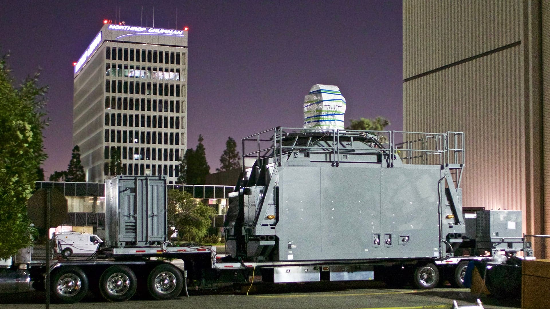 Mysterious Object Northrop Is Barging From Redondo Beach Is A High-Power Naval Laser