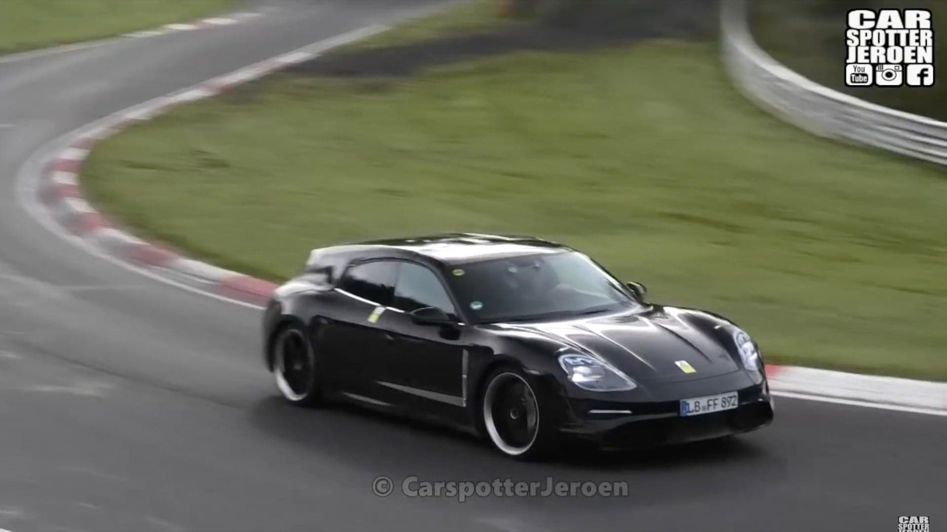 Porsche Taycan Cross Turismo Wagon Prototype Spotted Lapping the Nurburgring