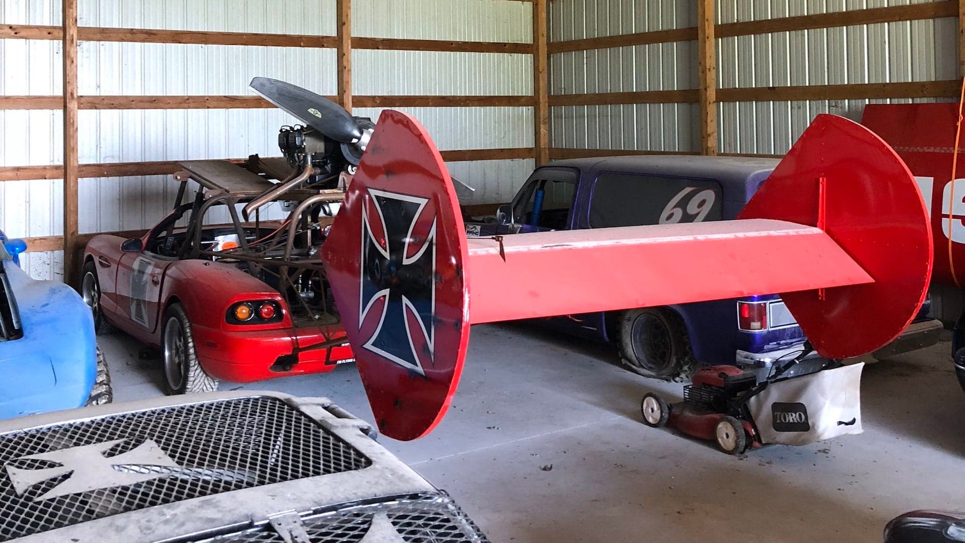 Flying Panoz, Donut-Maker Ford Crown Vic From Monster Garage TV Show Surface for Sale