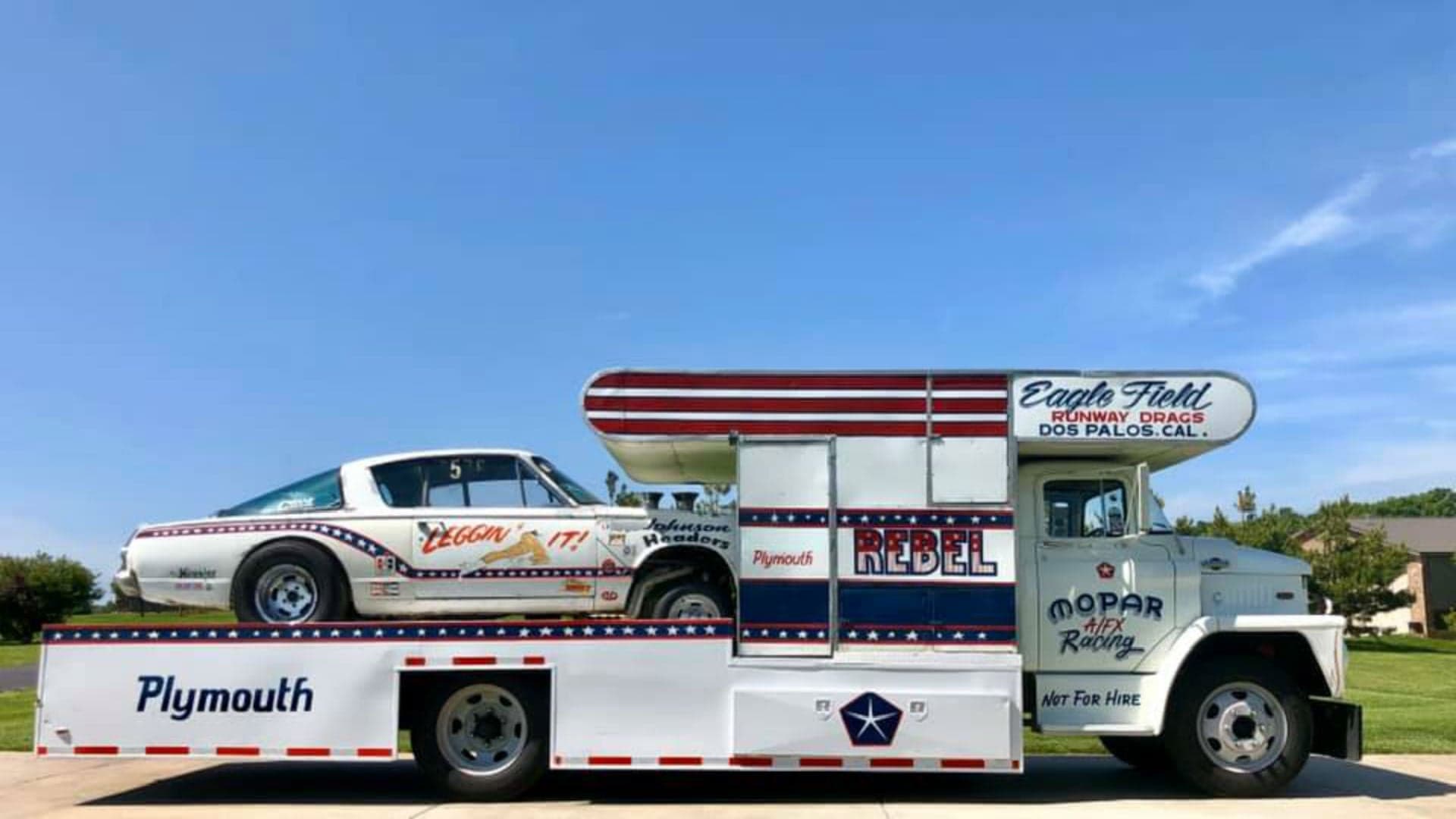For Sale: 1966 Plymouth Barracuda Drag Racer With Matching ’65 Dodge Hauler Truck