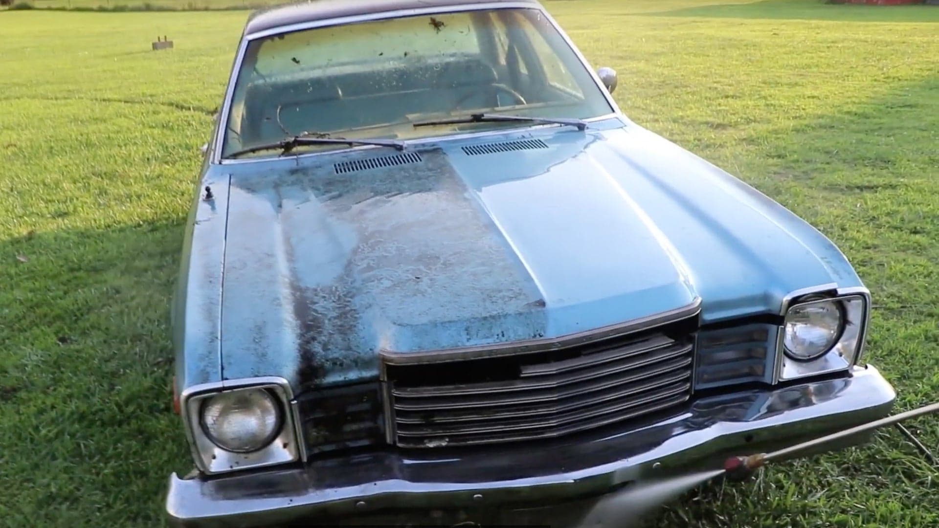 Watching This Filthy Dodge Sedan Get Pressure Washed After 17 Years Is Extremely Satisfying