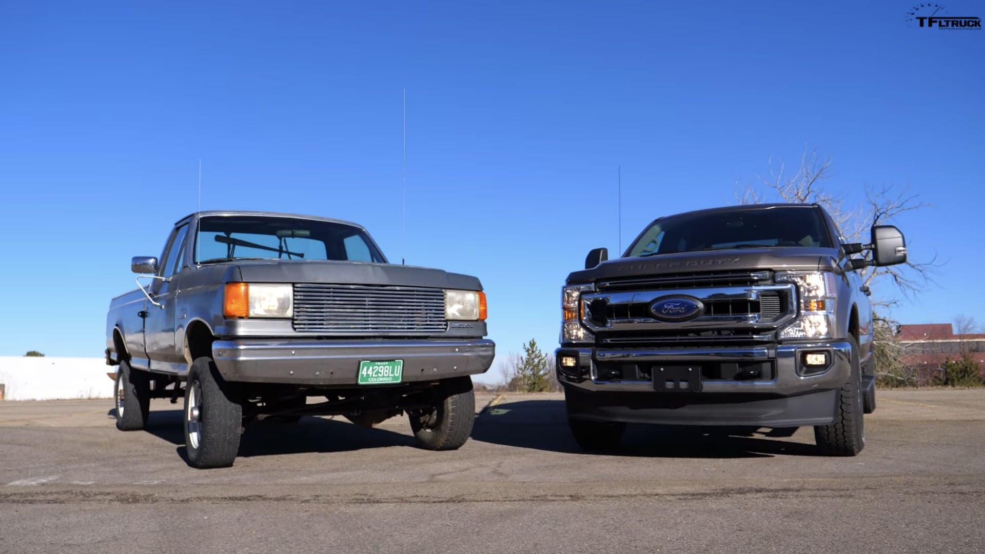 Here’s How a New 7.3-L Ford Super Duty Pickup Compares to One From 30 Years Ago
