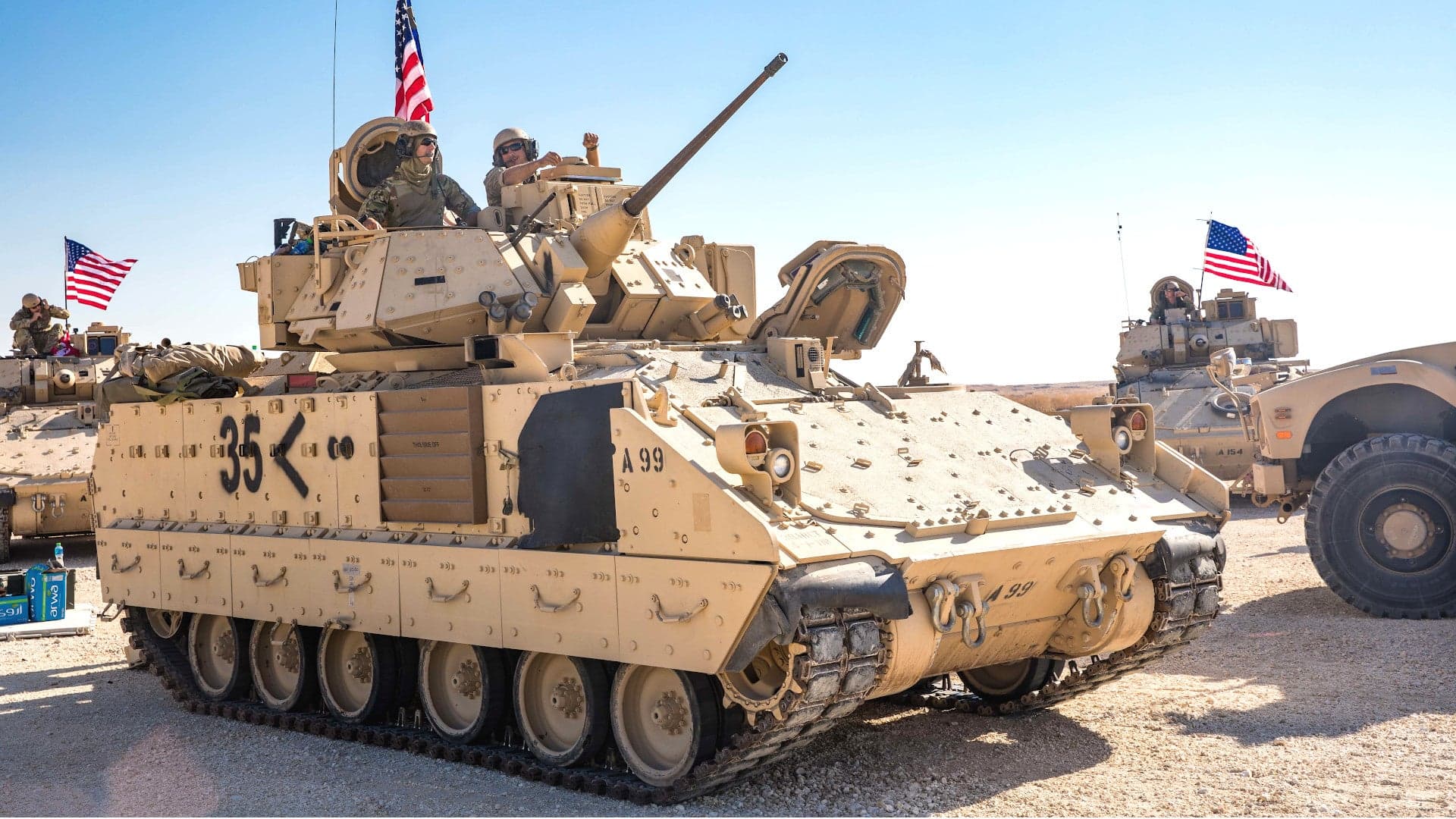 American Bradley Armored Vehicles Were Pulled Out of Syria After Less Than Two Months