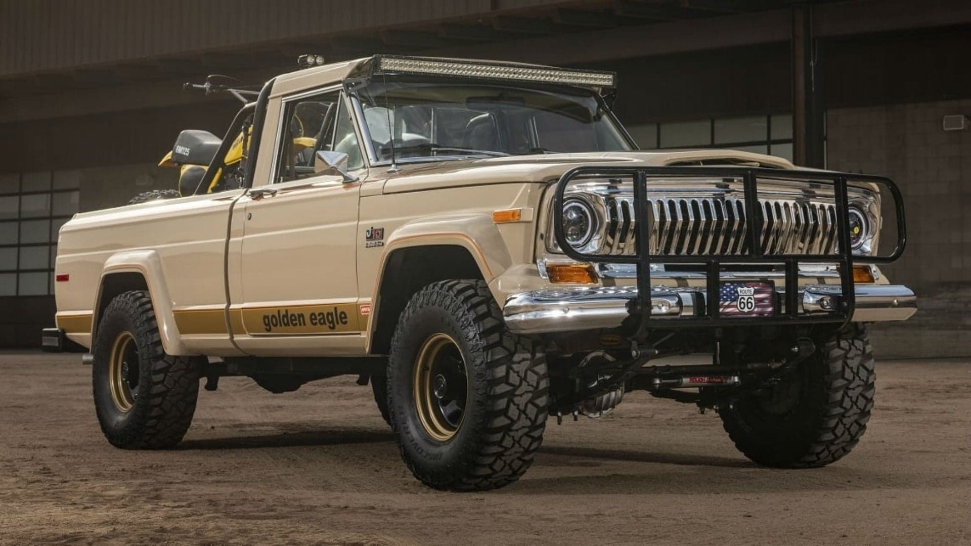 Restored 1978 Jeep J10 Golden Eagle Truck Is the Perfect Toy Hauler