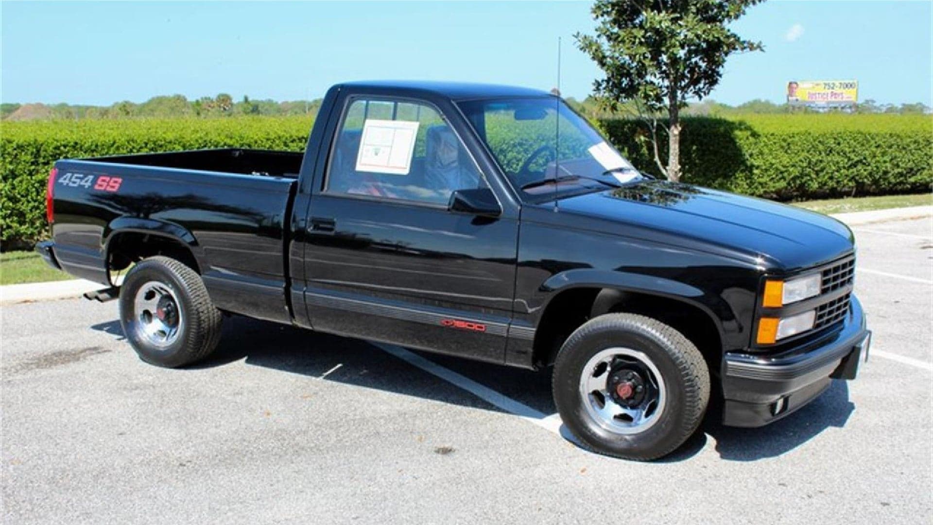 For Sale: 26-Mile 1990 Chevy 454 SS Pickup Still Rocking Its Factory Plastic Wrap