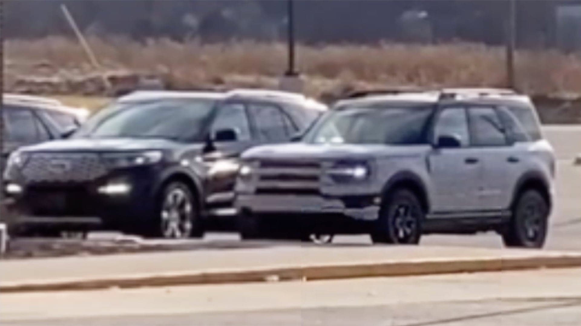 2021 Ford Bronco Sport Shows Its Size Next to an Explorer in Latest Leak