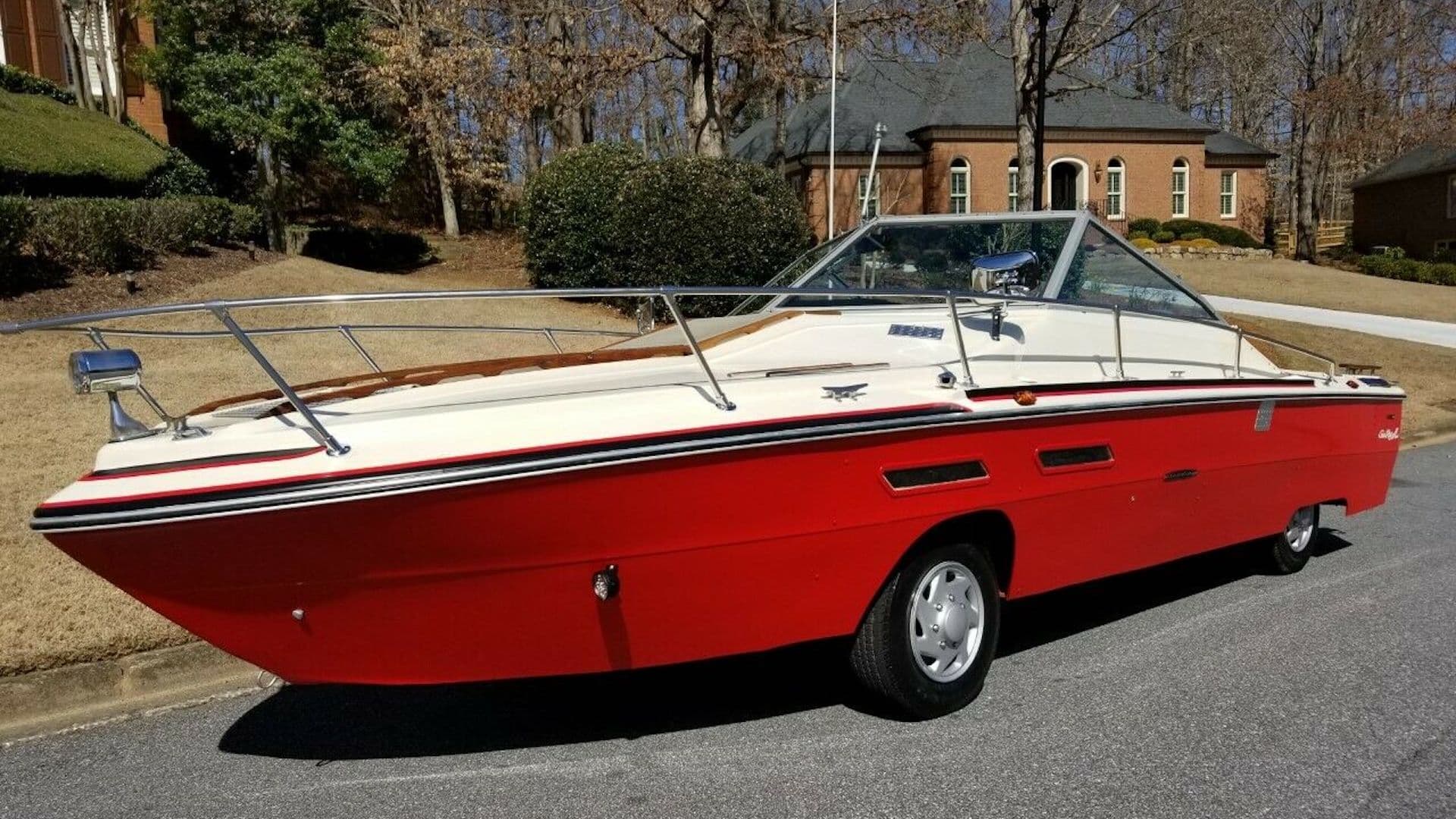 Sail the Roads in This Ford E-350 Van-Based Boat Car for $55,000