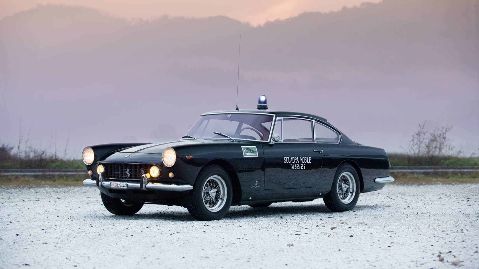 This For-Sale 1962 Ferrari 250 GTE Police Car Has Legal Sirens and an Epic Backstory