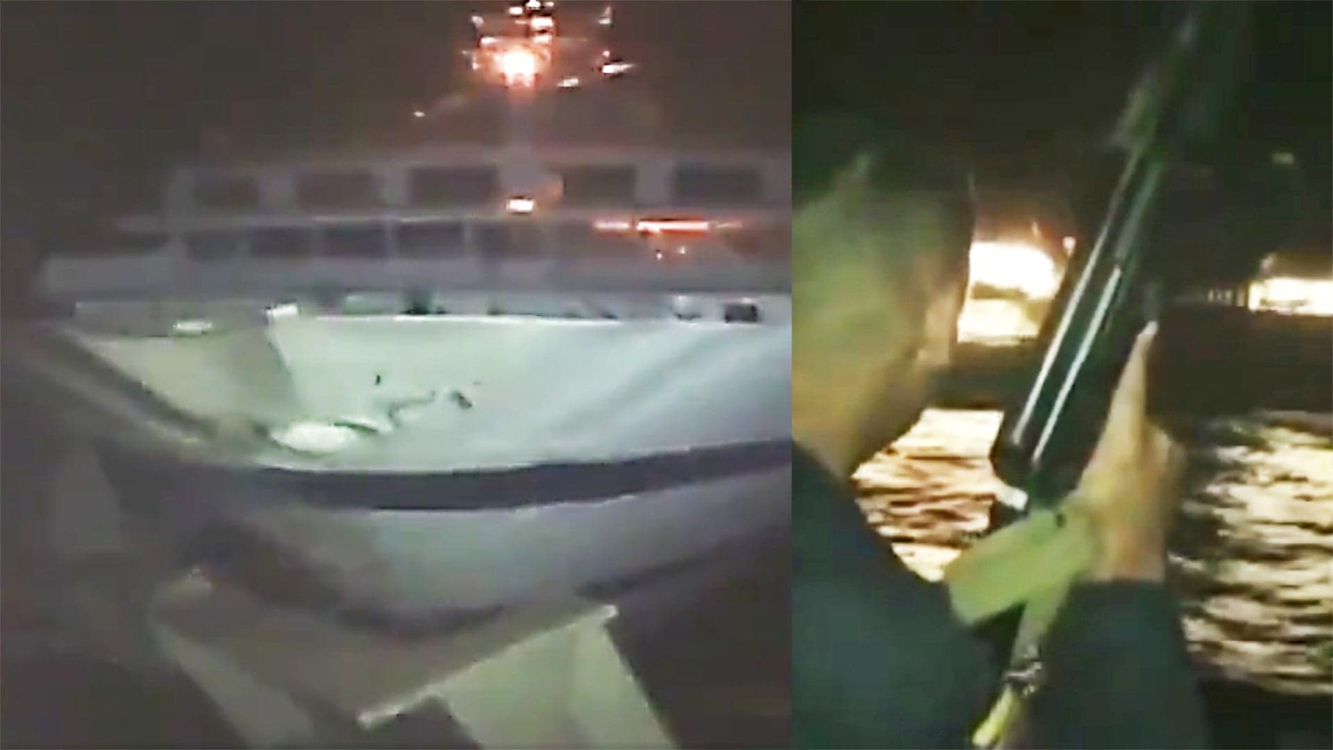 Video Emerges Of Venezuelan Navy Ship Firing On And Colliding With Cruise Ship Before Sinking