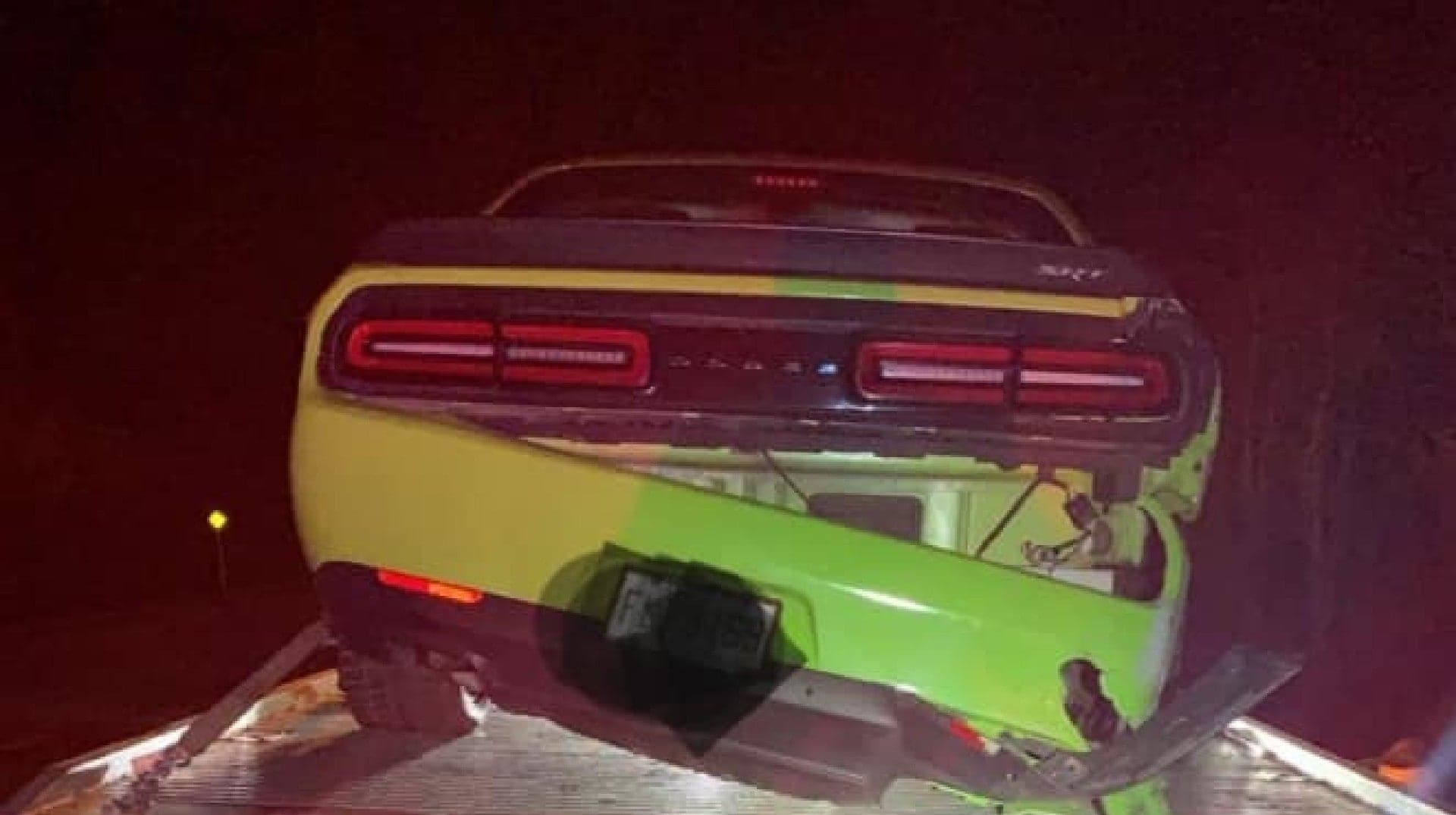 Dodge Challenger Hellcat Driver Suffers 168-MPH Blowout Immediately After Passing Cop