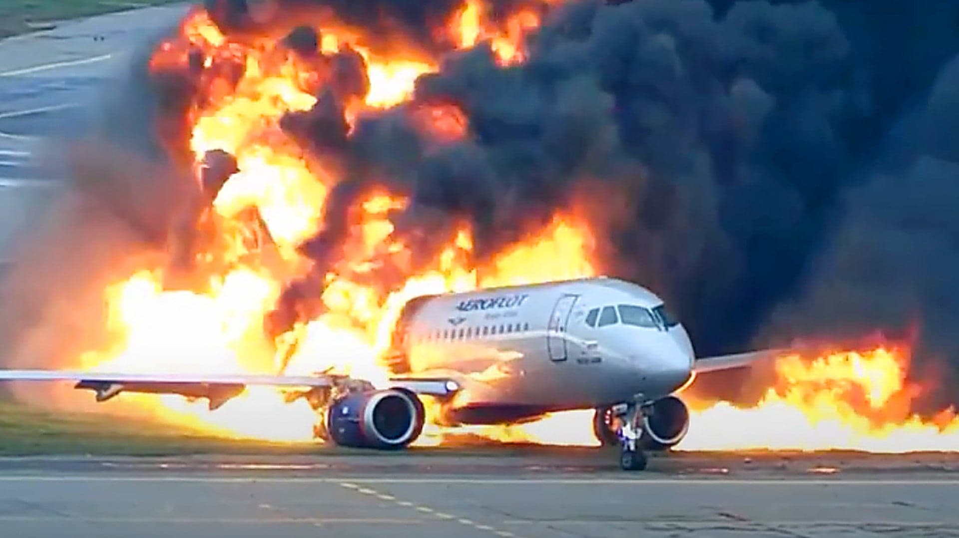 Russia Releases Terrifying Video Of Superjet Airliner Drifting To A Stop In A Ball Of Flames