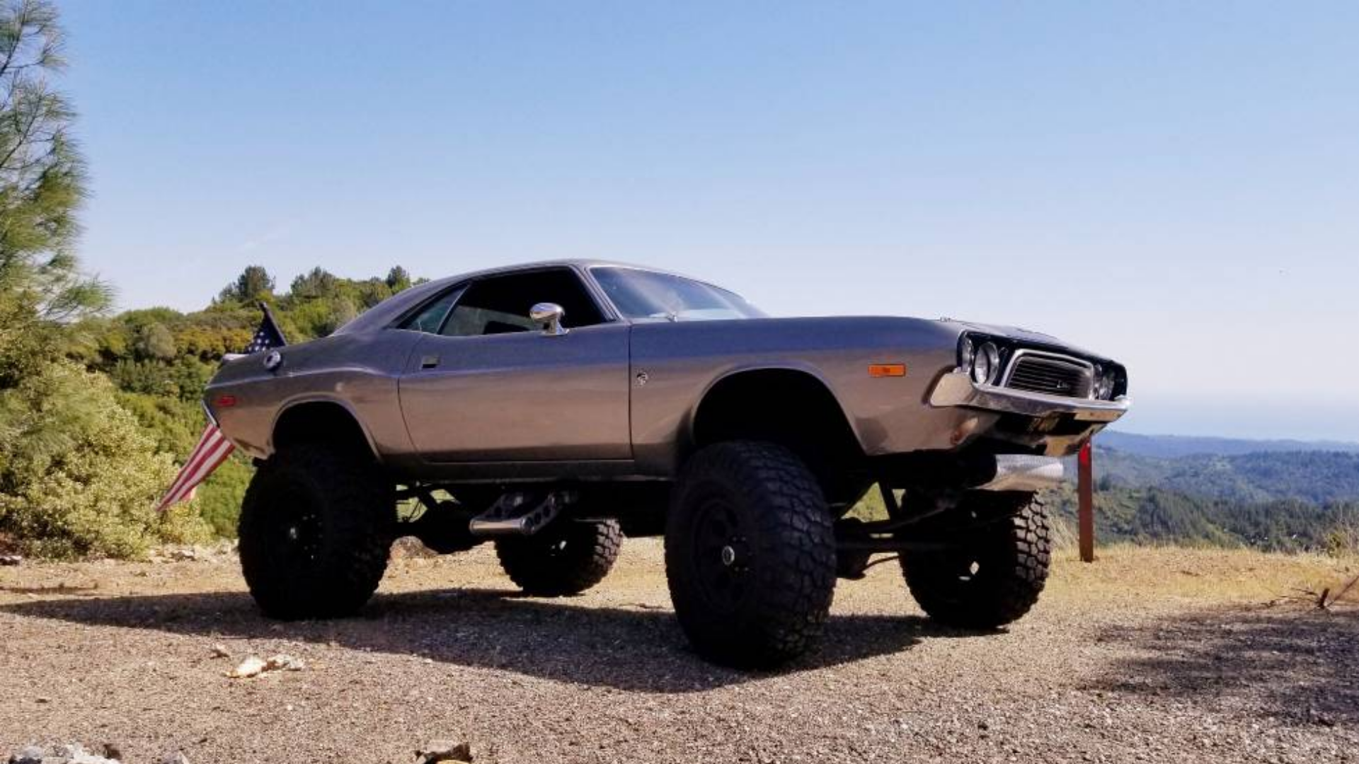 For Sale: Battle-Ready 1973 Dodge Challenger on a Military Truck Chassis