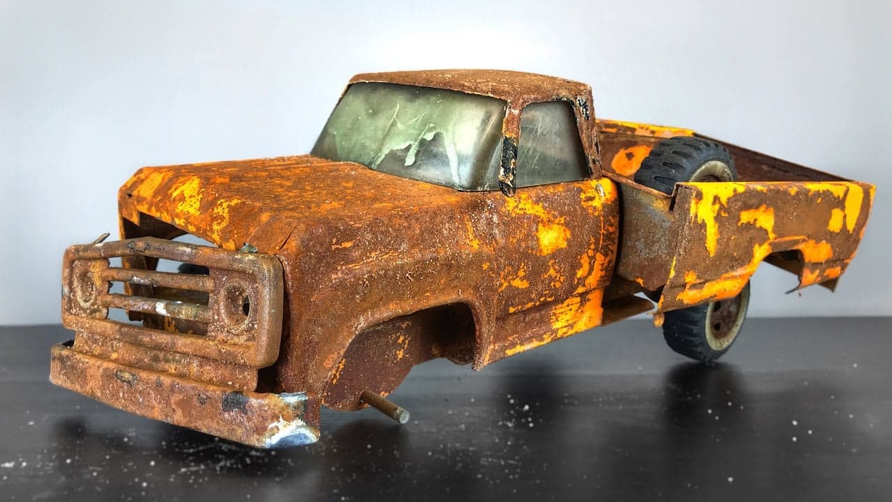 Restoring a Rusty 45-Year-Old Tonka Truck Takes an Astounding Amount of Work