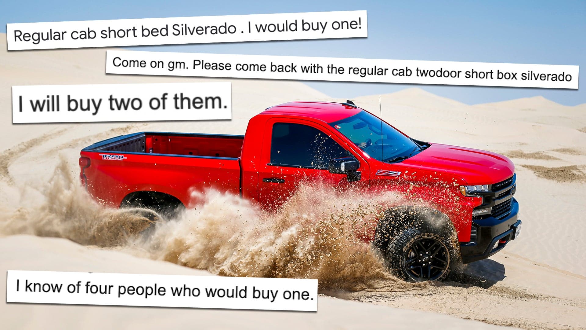 Hey, GM: The American People Demand a Short-Bed, Single-Cab Pickup Truck