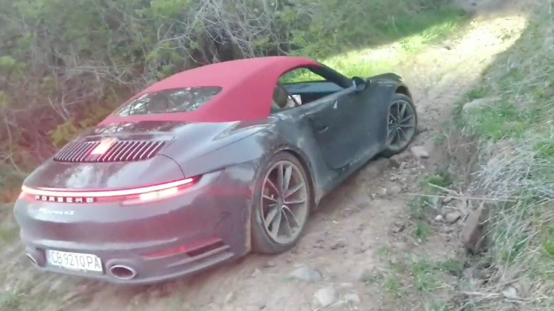 Man Takes His Porsche 911 Cabriolet Off-Roading, Because Why the Hell Not?