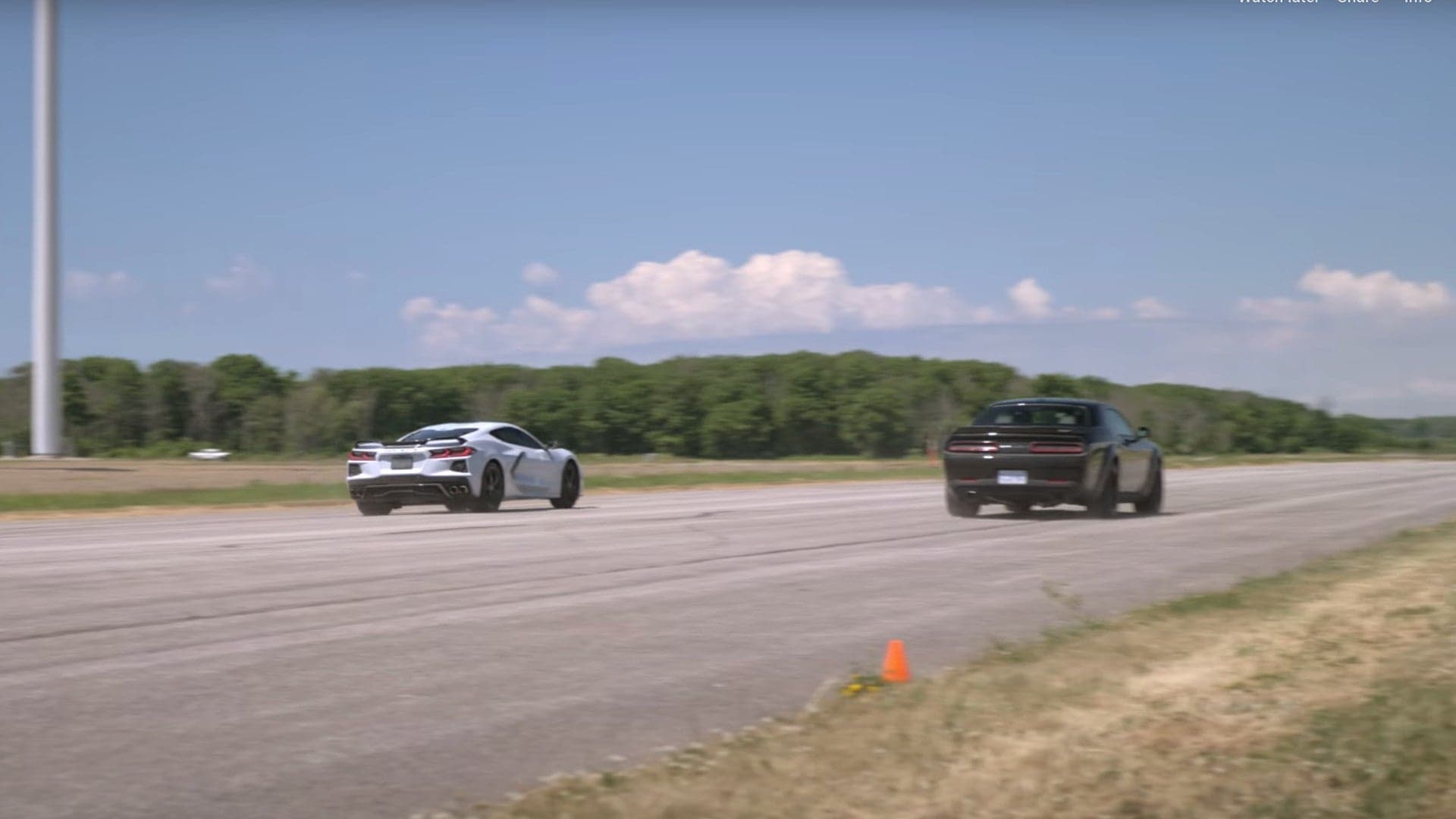 Here’s How a 2020 Chevy Corvette Holds Up Against a Dodge Challenger Demon in the Quarter-Mile