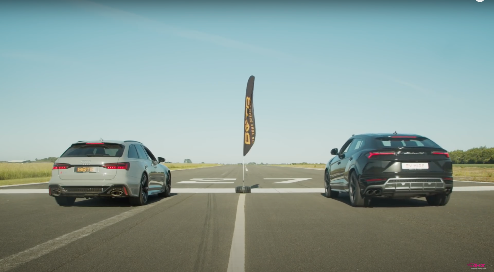 Come On and Bring the Family to This Audi RS6 Avant vs. Lamborghini Urus Drag Race